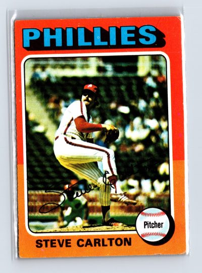 1975 Topps Baseball - SET BREAK - #185 Steve Carlton (HOF)