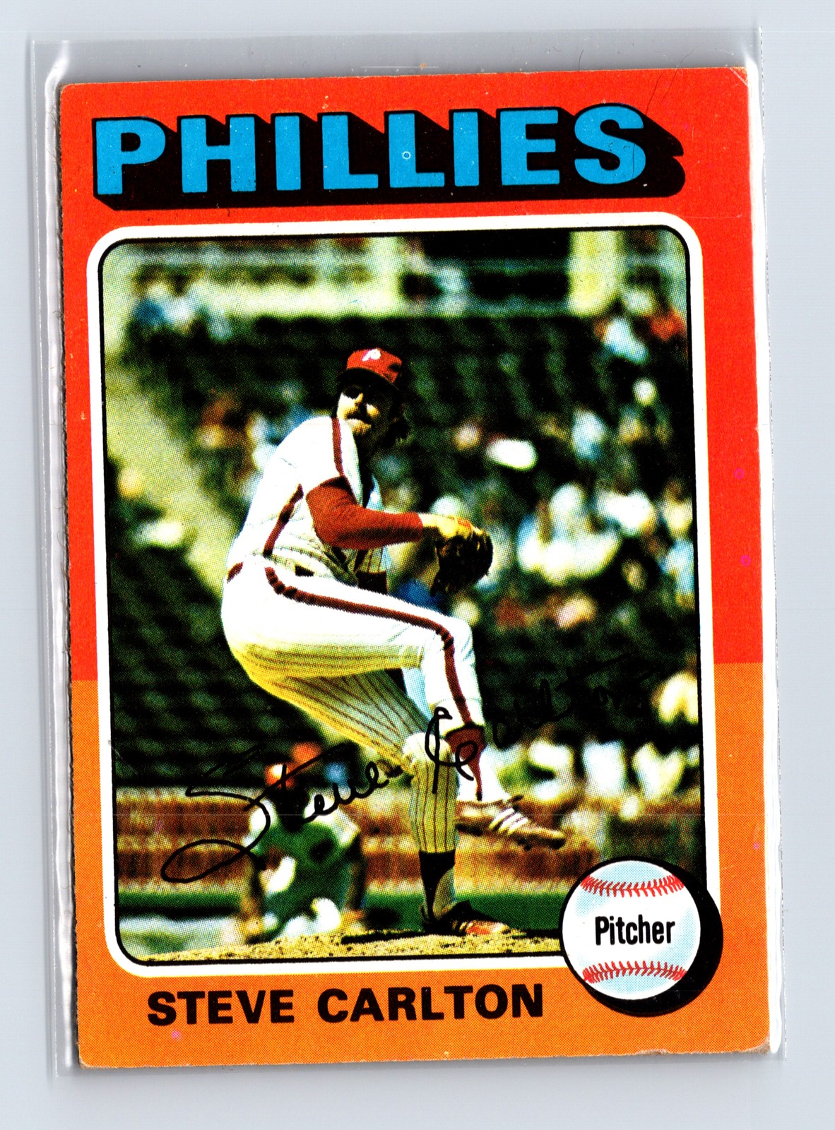 1975 Topps Baseball - SET BREAK - #185 Steve Carlton (HOF)