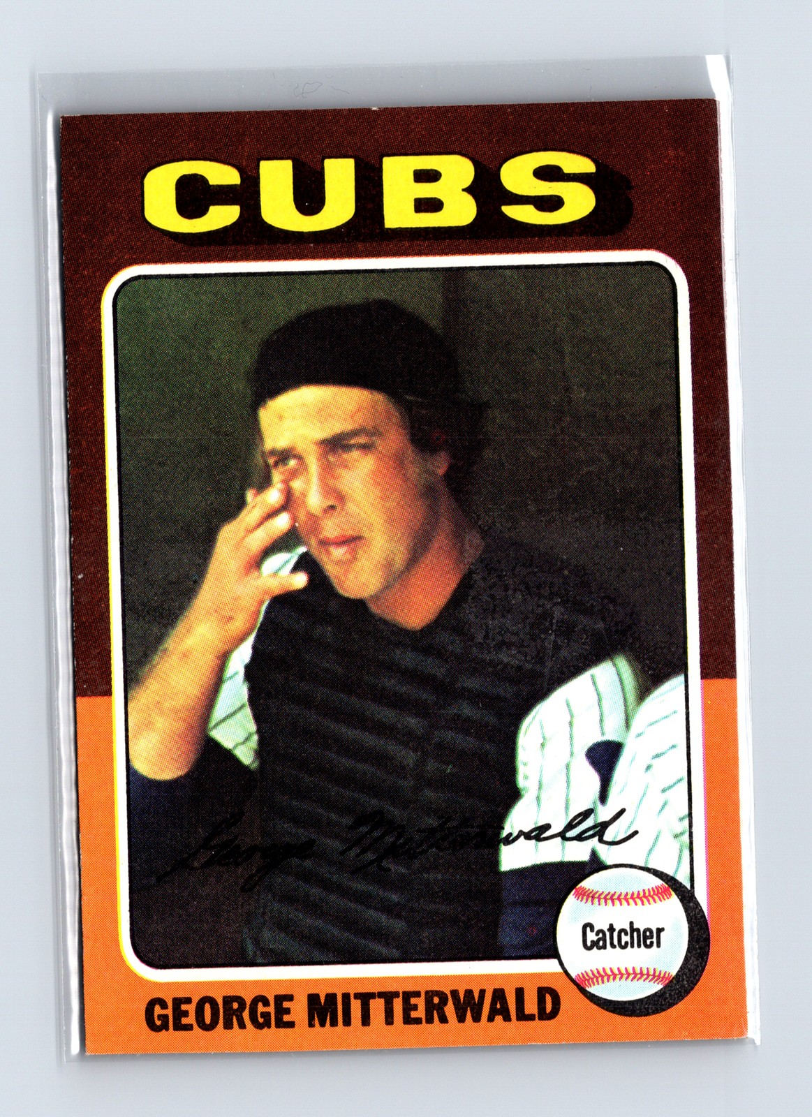 1975 Topps Baseball - SET BREAK - #411 George Mitterwald