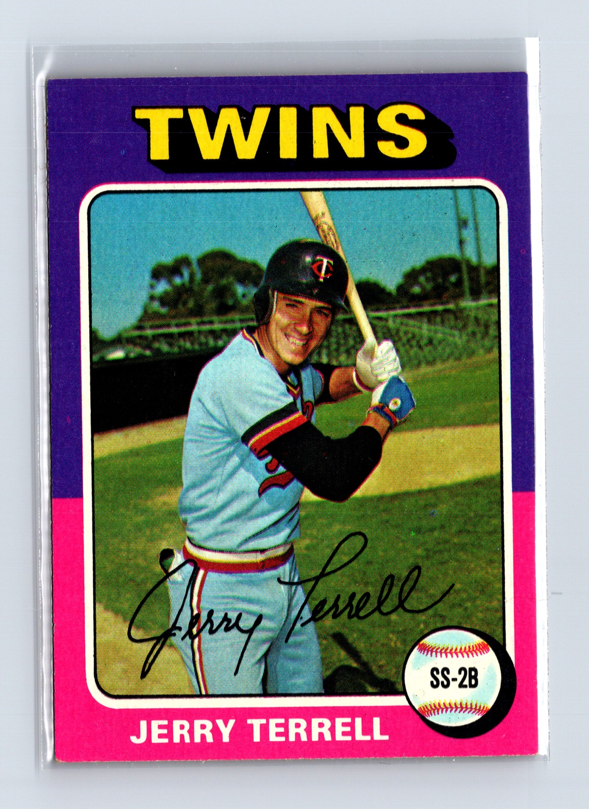 1975 Topps Baseball - SET BREAK - #654 Jerry Terrell