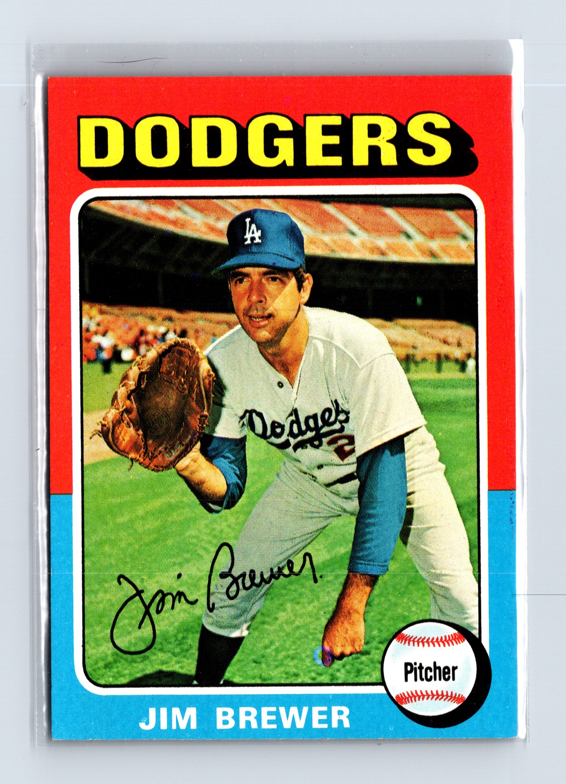 1975 Topps Baseball - SET BREAK - #163 Jim Brewer