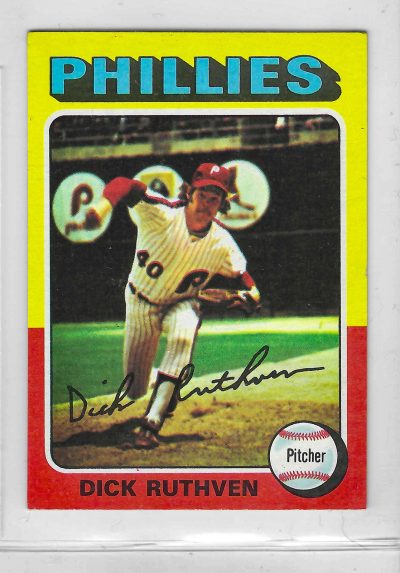 1975 Topps MINI Baseball - SET BREAK - Dick Ruthven #267