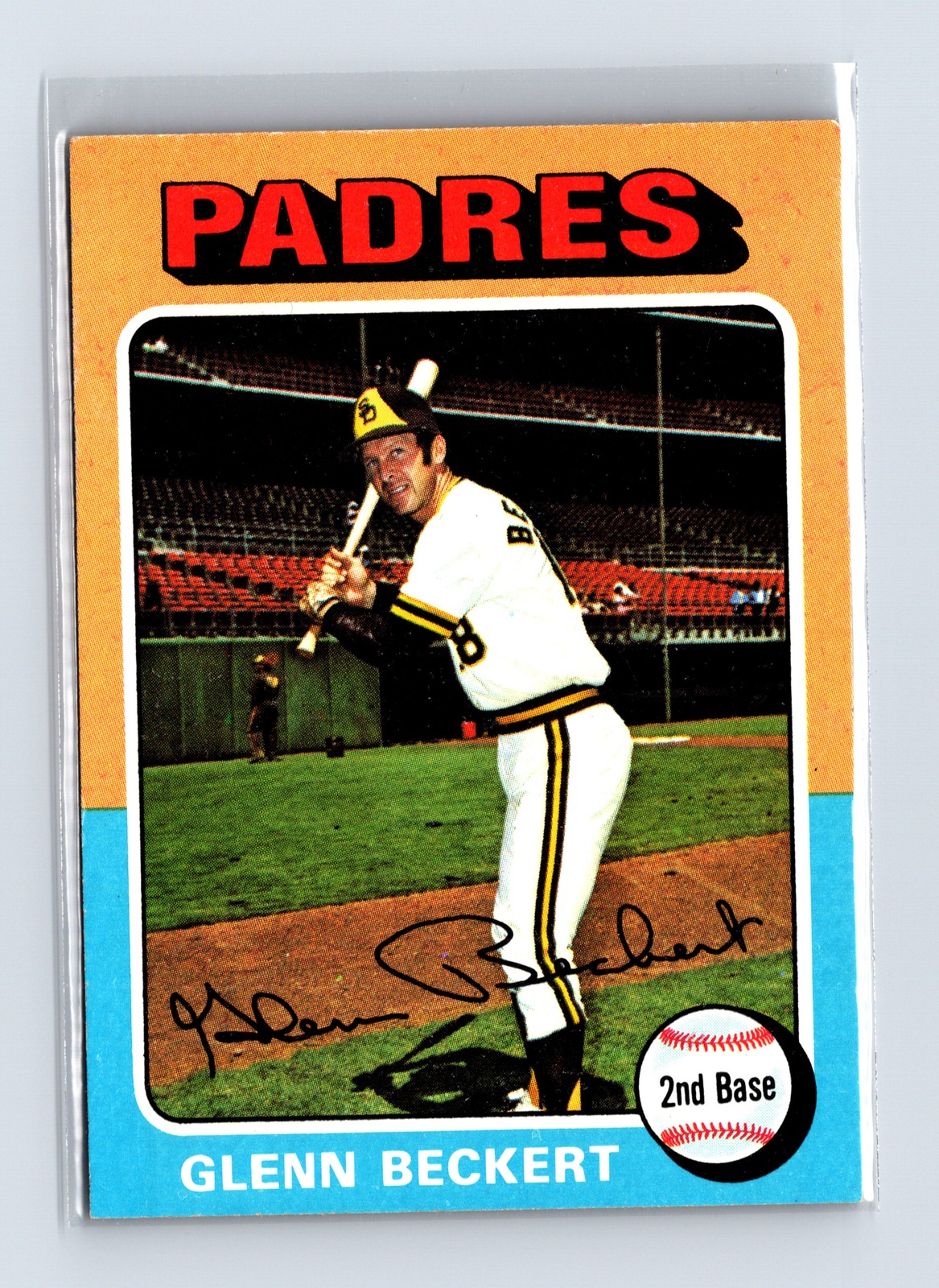 1975 Topps Baseball - SET BREAK - #484 Glenn Beckert