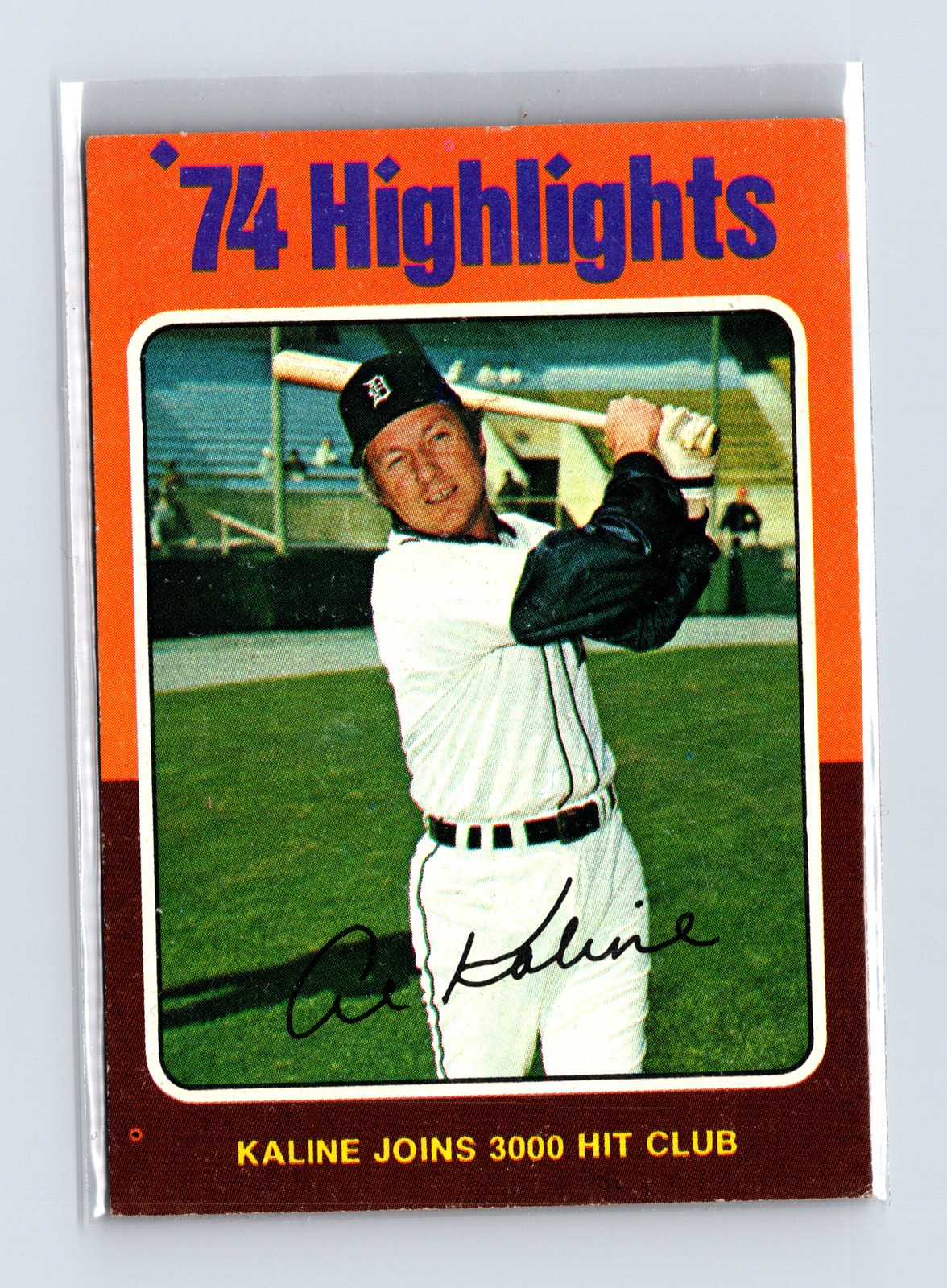 1975 Topps Baseball - SET BREAK - #4 Al Kaline '74 Highlights (HOF)