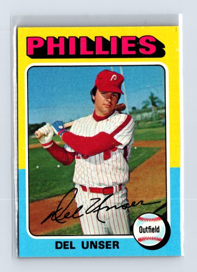 1975 Topps Baseball - SET BREAK - #138 Del Unser