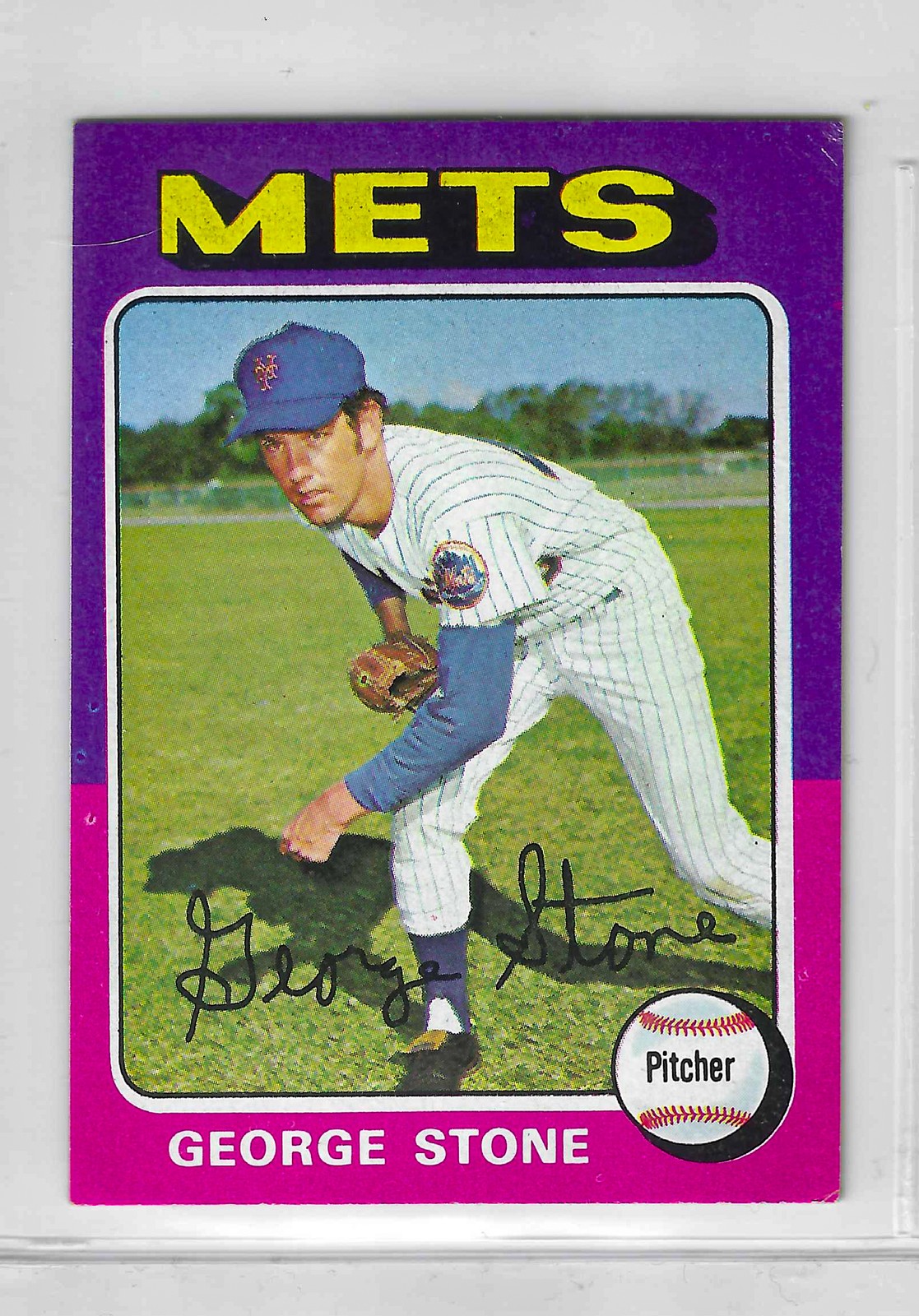 1975 Topps MINI Baseball - SET BREAK - George Stone #239