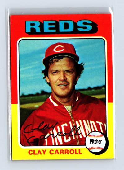 1975 Topps Baseball - SET BREAK - #345 Clay Carroll