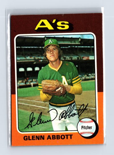 1975 Topps Baseball - SET BREAK - #591 Glenn Abbott