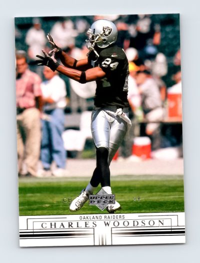 2001 Upper Deck #123 Charles Woodson Oakland Raiders Football Card EXCELLENT