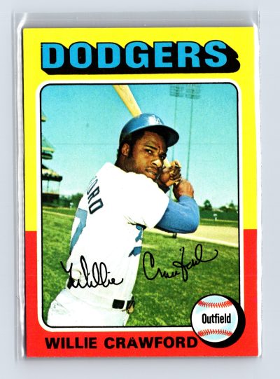 1975 Topps Baseball - SET BREAK - #186 Willie Crawford