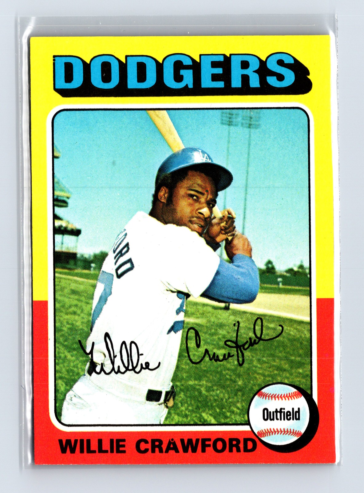 1975 Topps Baseball - SET BREAK - #186 Willie Crawford
