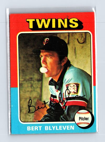 1975 Topps Baseball - SET BREAK - #30 Bert Blyleven (HOF)