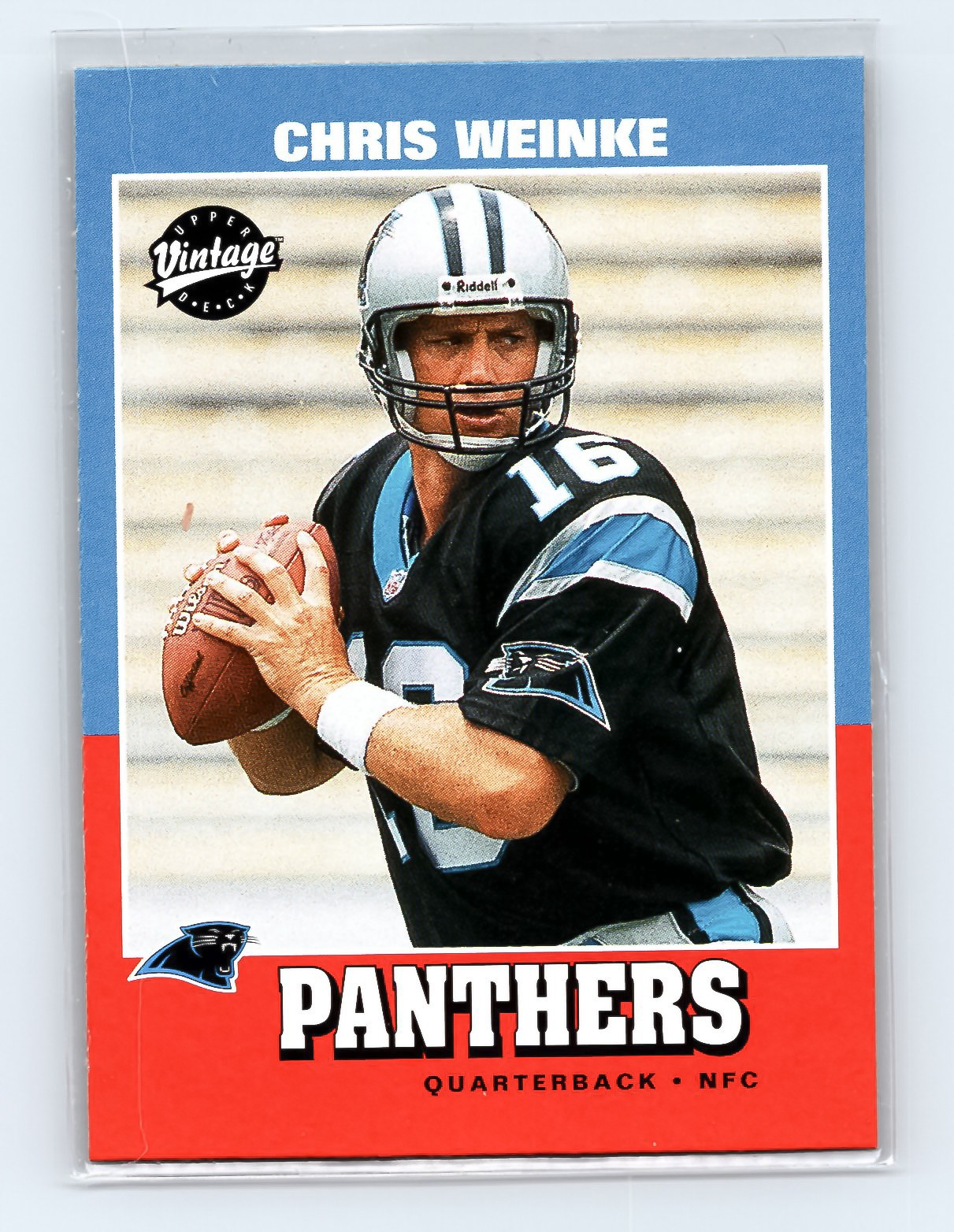 2001 Upper Deck Vintage #211 Chris Weinke Panthers RC - Excellent