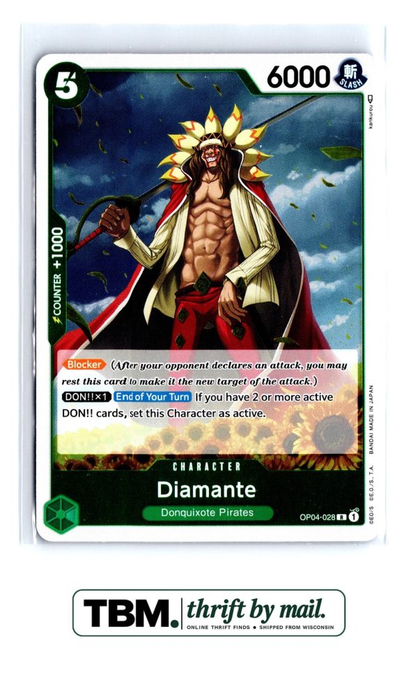 Diamante OP04-028 One Piece TCG Kingdoms of Intrigue Rare 2023 NM