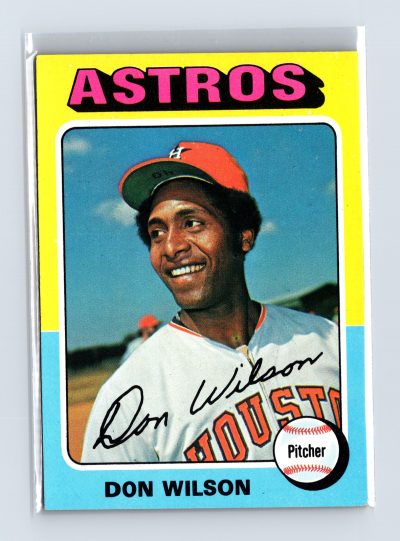 1975 Topps Baseball - SET BREAK - #455 Don Wilson