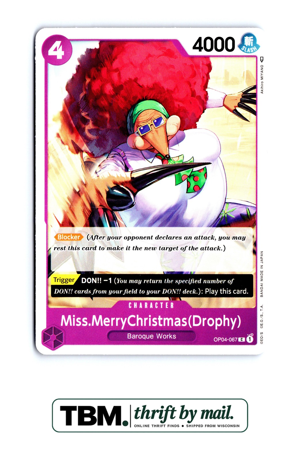Miss Merry Christmas Drophy OP04-067 One Piece Kingdoms of Intrigue 2023 NM