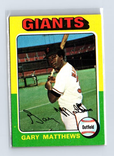 1975 Topps Baseball - SET BREAK - #79 Gary Matthews