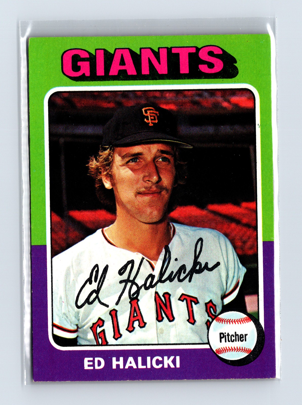 1975 Topps Baseball - SET BREAK - #467 Ed Halicki (RC)
