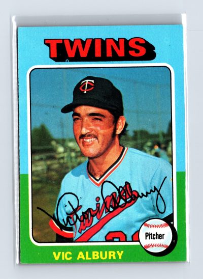 1975 Topps Baseball - SET BREAK - #368 Vic Albury