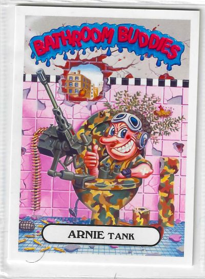 2017 Garbage Pail Kids Adam-Geddon Series 1 Arnie Tank #7a Sticker Card