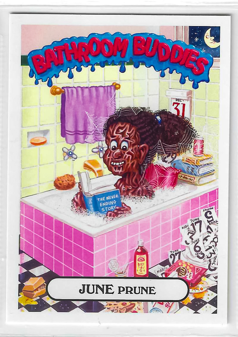 2017 Garbage Pail Kids Adam-Geddon Series 1 June Prune #8a
