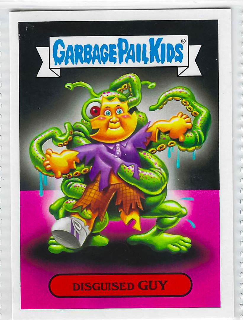 2017 Garbage Pail Kids Adam-Geddon Series 1 Disguised Guy #1b Sticker Card