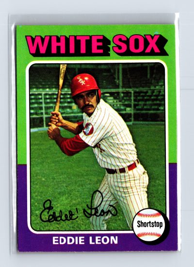 1975 Topps Baseball - SET BREAK - #528 Eddie Leon
