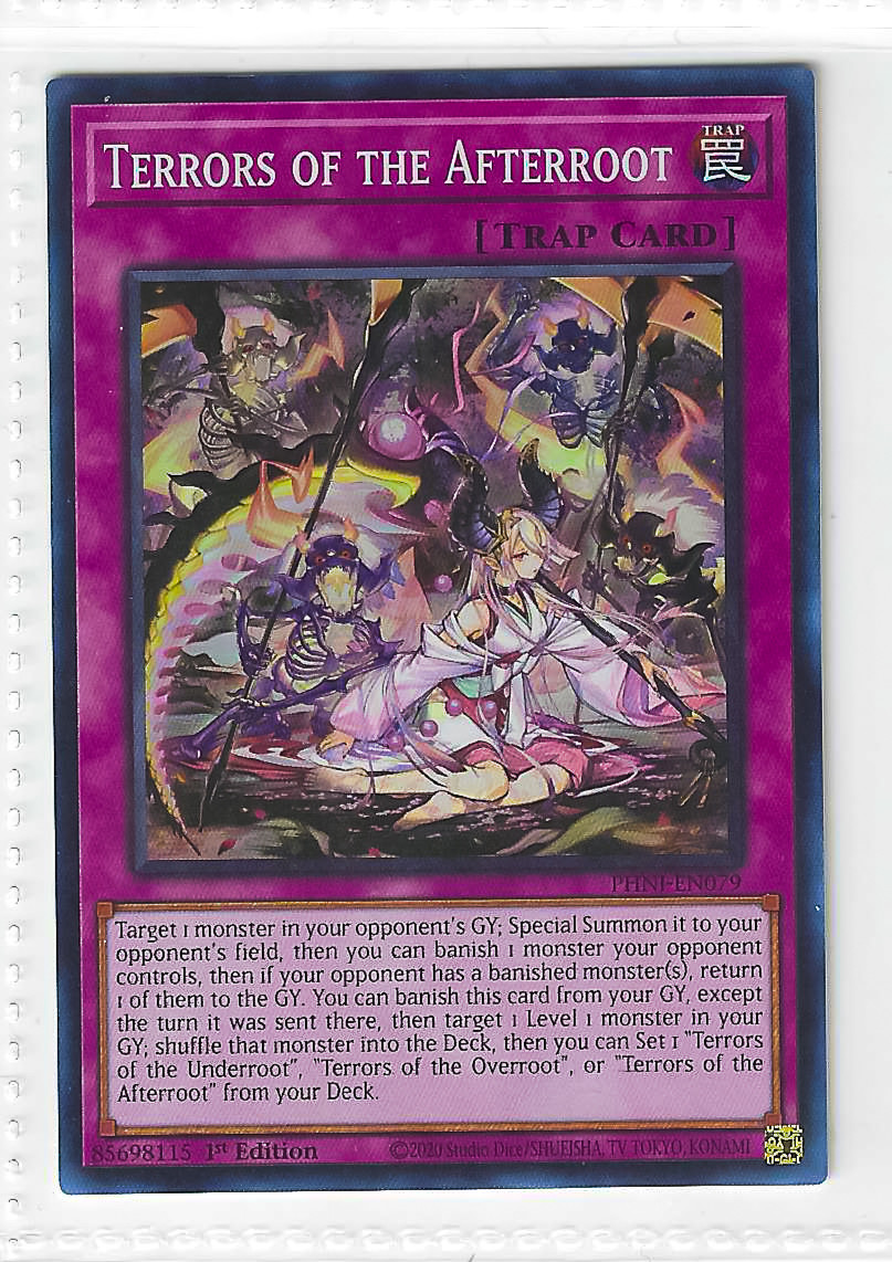 Yu-Gi-Oh! Terrors of the Afterroot PHNI-EN079 Super Rare 1st Edition