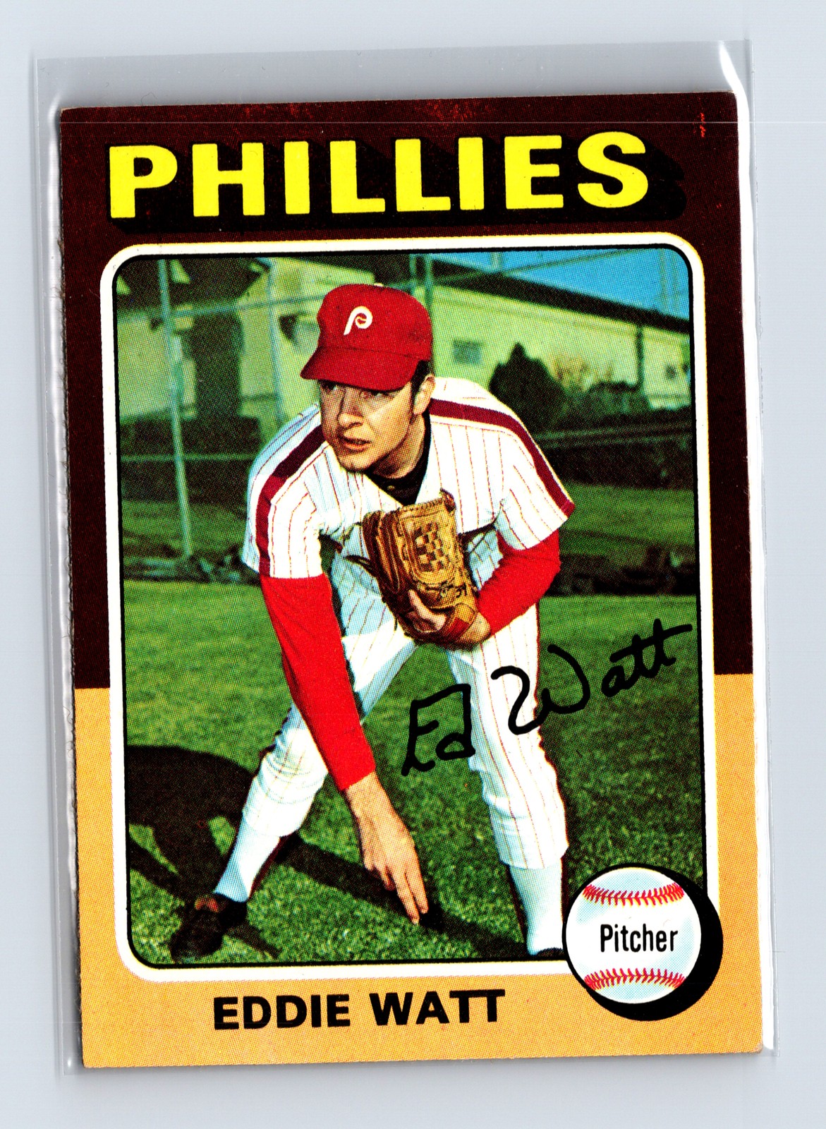 1975 Topps Baseball - SET BREAK - #374 Eddie Watt