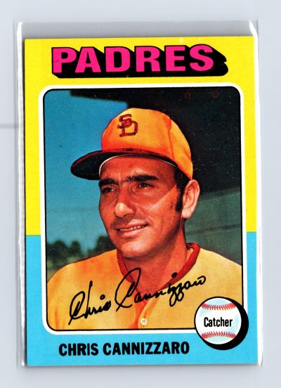 1975 Topps Baseball - SET BREAK - #355 Chris Cannizzaro