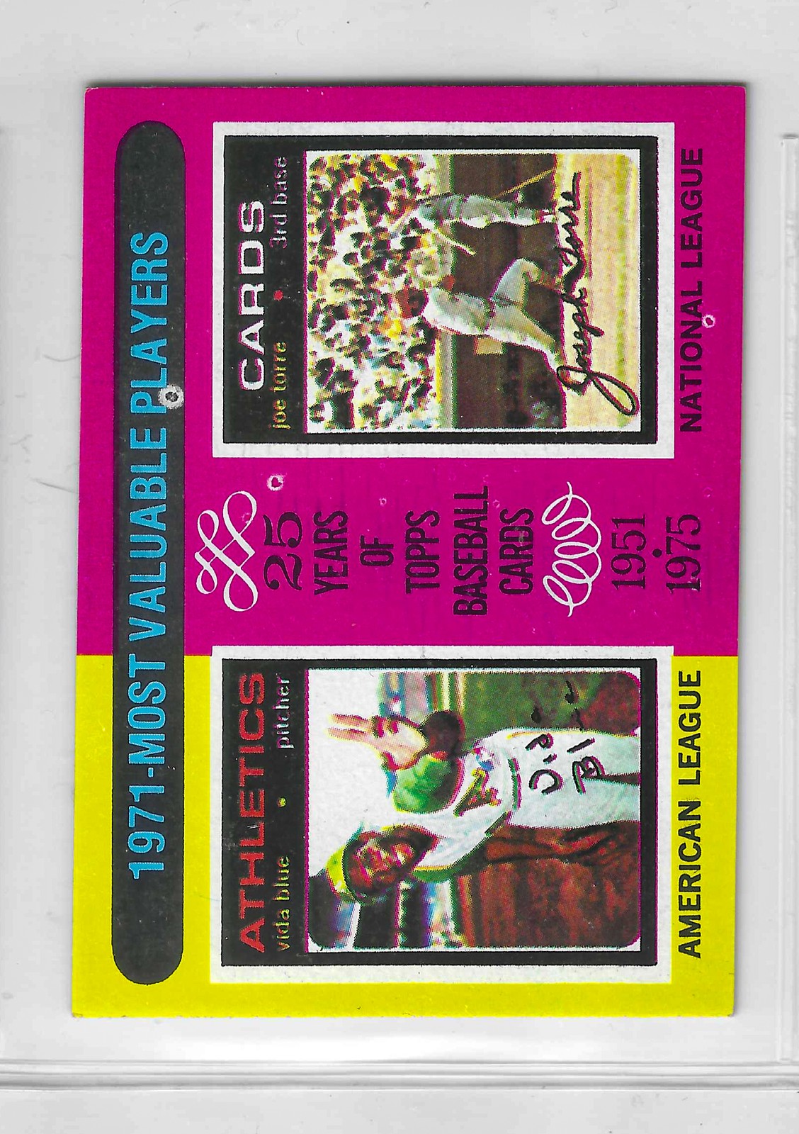 1975 Topps MINI Baseball - SET BREAK - Vida Blue / Joe Torre #209