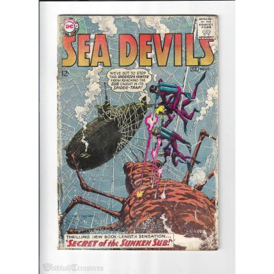 Sea Devils 15 DC Comic Book Feb 1964 Secret of the Sunken Sub