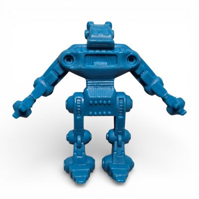 Vintage Blue Robot Toy Figure - Pre-owned Collectible