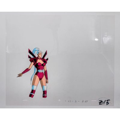 WILDCATS Authentic Animation Production Cel & Drawing Zealot