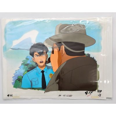 Savage Dragon Authentic Animation Production Cel & Background Alex Wilde Sheriff