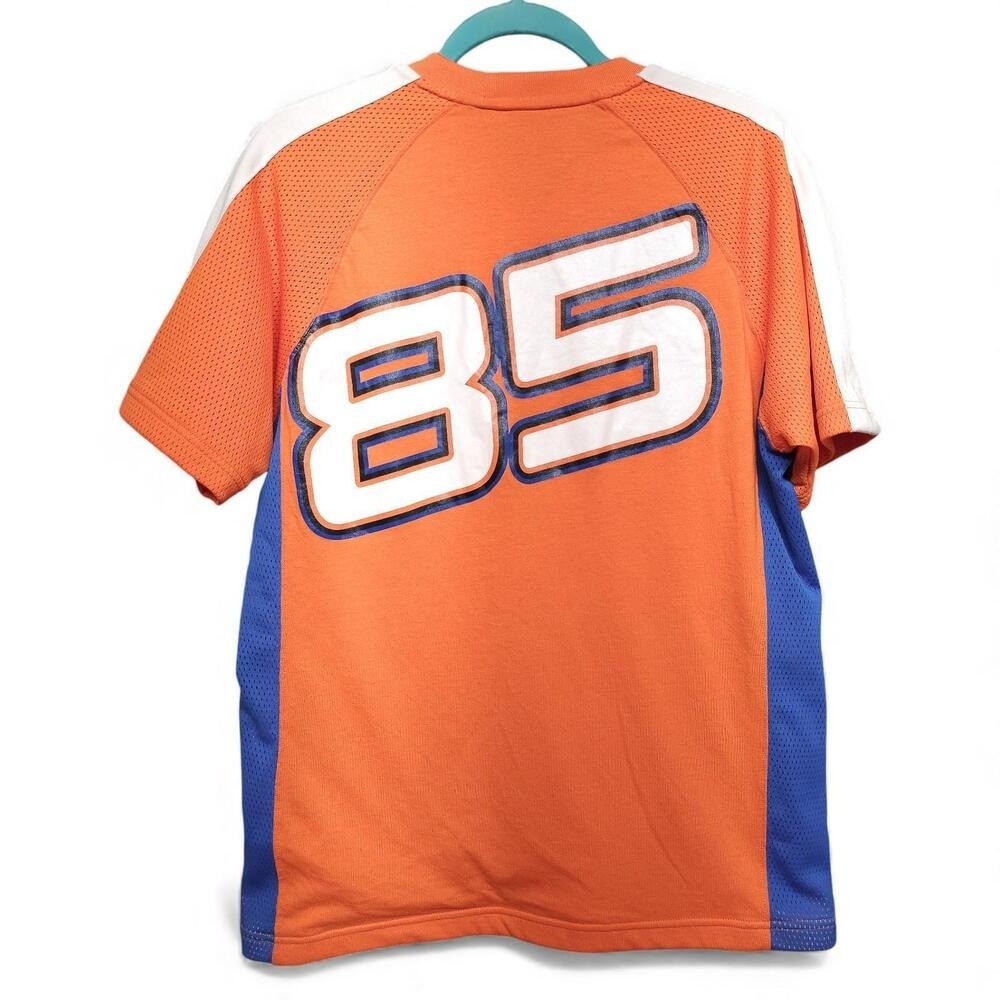 Vintage Tommy Sport Orange Blue 85 Graphic T-Shirt Men's M Mesh EXCELLENT - Image 2