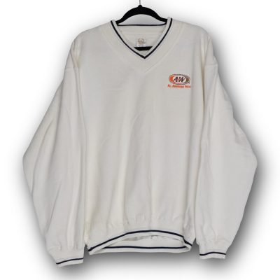 Vintage A&W Sweatshirt BAC Premier Men's M V-Neck Embroidered Logo Excellent