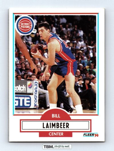 1990 Fleer #58 Bill Laimbeer 7.0