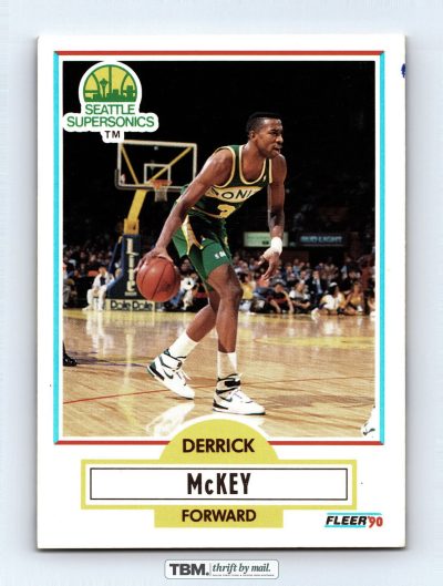 1990 Fleer #180 Derrick McKey 7.5