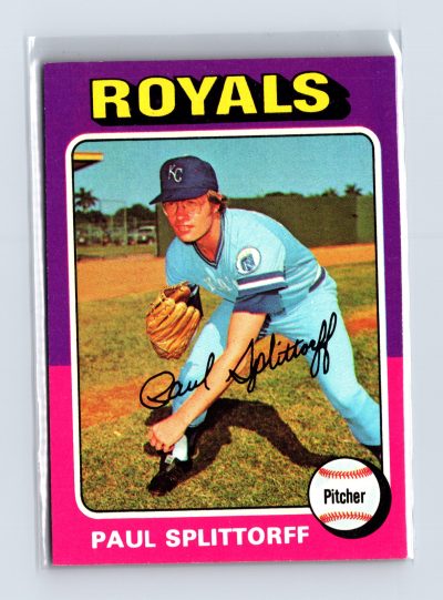 1975 Topps Baseball - SET BREAK - #340 Paul Splittorff