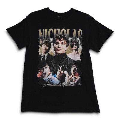Vintage Gildan Nicholas Alexander Chavez Graphic T Shirt Black Mens M Excellent