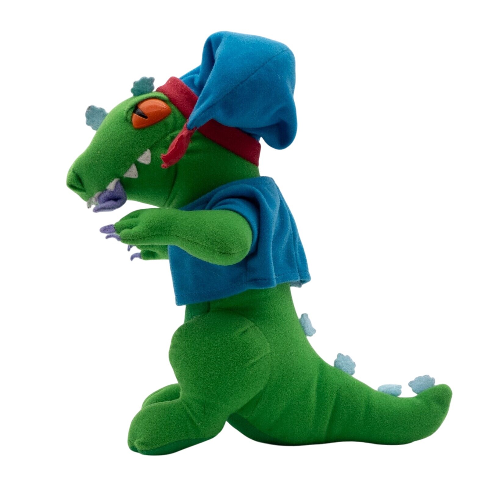 1997 Rugrats Reptar 12" Vintage Plush Doll in Blue Slumber Party Outfit - Image 2