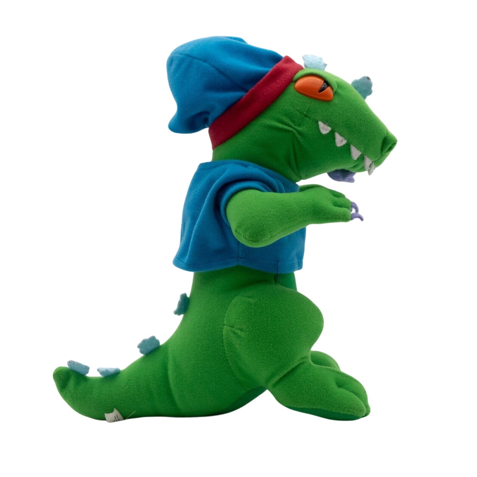 1997 Rugrats Reptar 12" Vintage Plush Doll in Blue Slumber Party Outfit - Image 4
