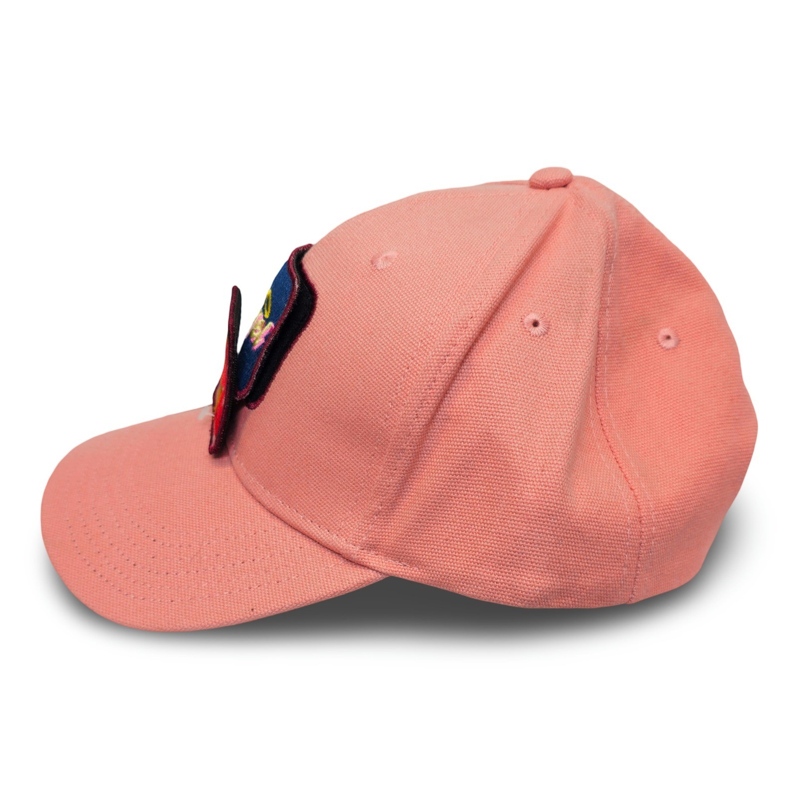 Vintage Unbranded Pink Baseball Cap One Size Adjustable with Pick a Patch Front - Image 2
