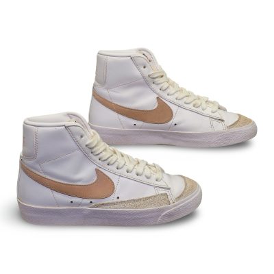 Vintage Nike Blazer Mid 77 Women's US 6 White Pink High Top Sneakers GOOD