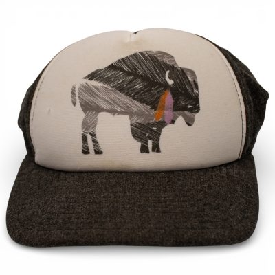 Pistil Buffalo Trucker Hat Unisex Brown Cream Wool Blend Snapback GOOD
